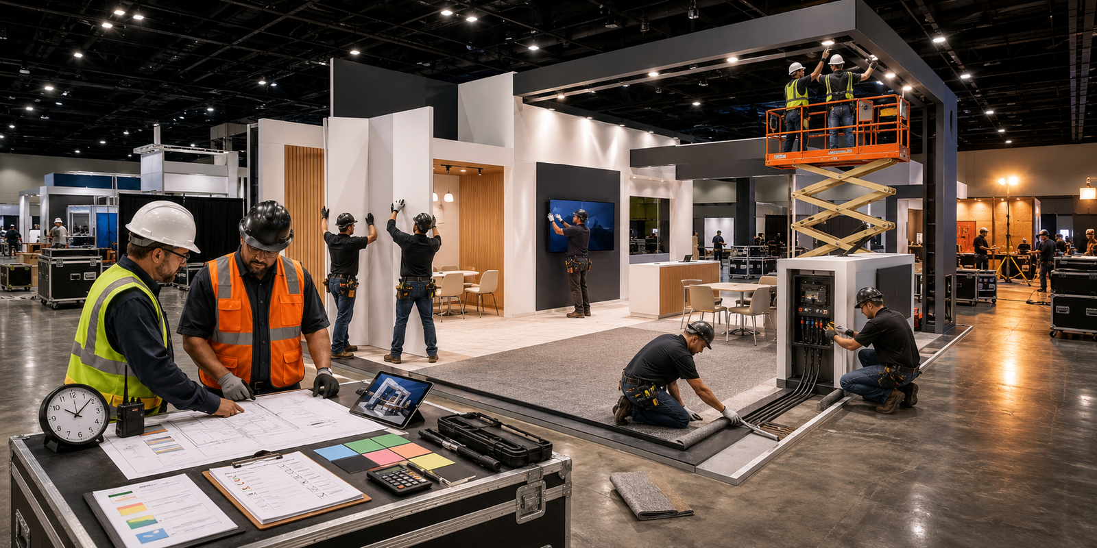 union labor cost for booth installation in Las Vegas rates and budgeting